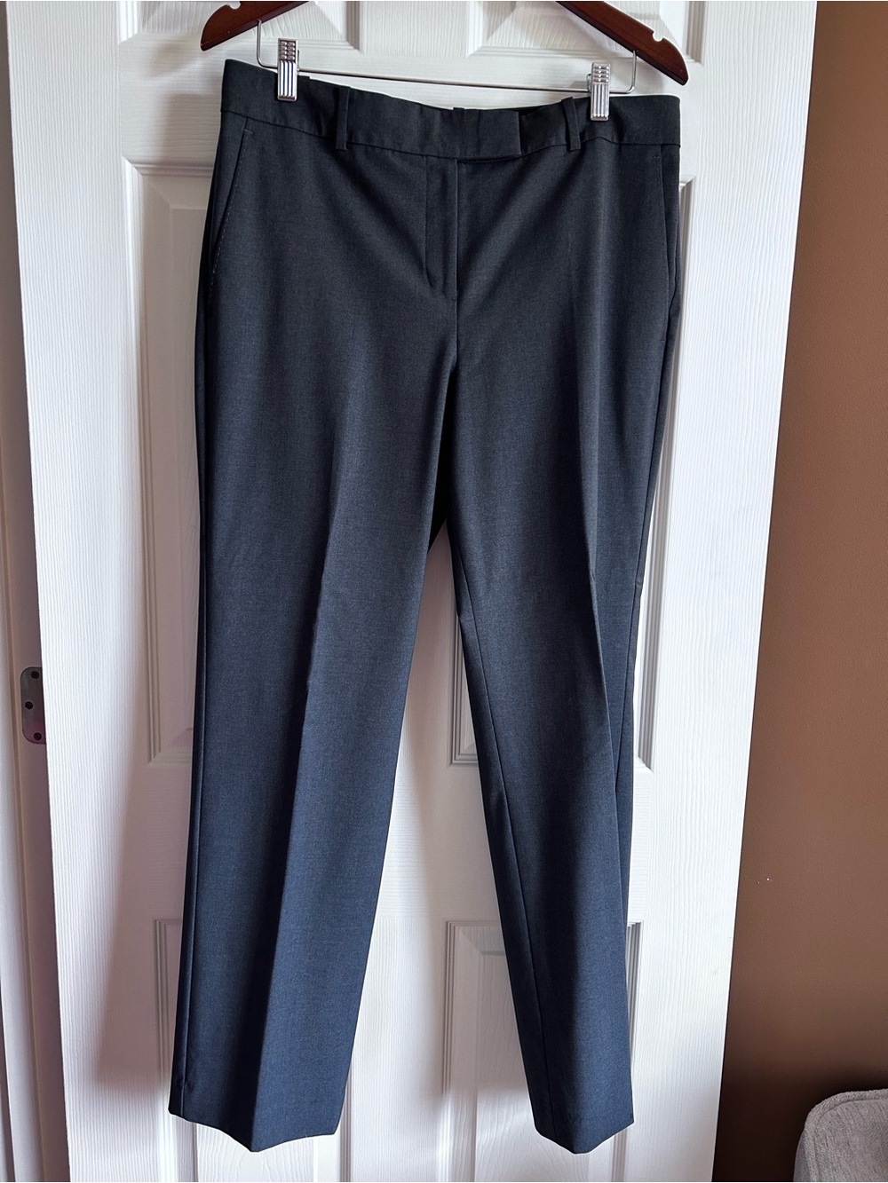 Ann Taylor tropical-wool pants in grey